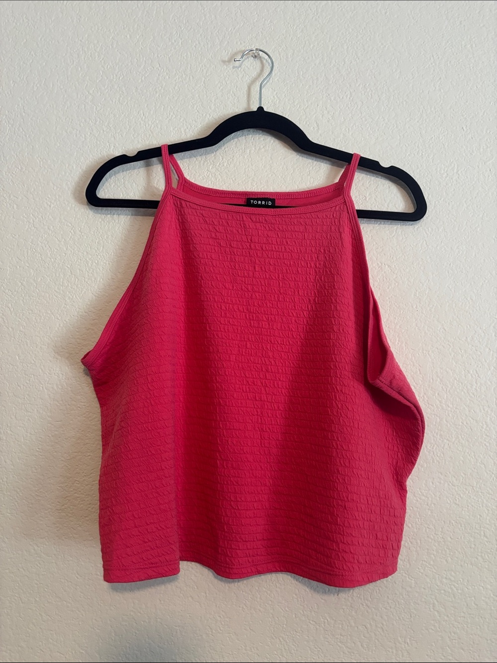 torrid Hot Pink Textured Cami Tank